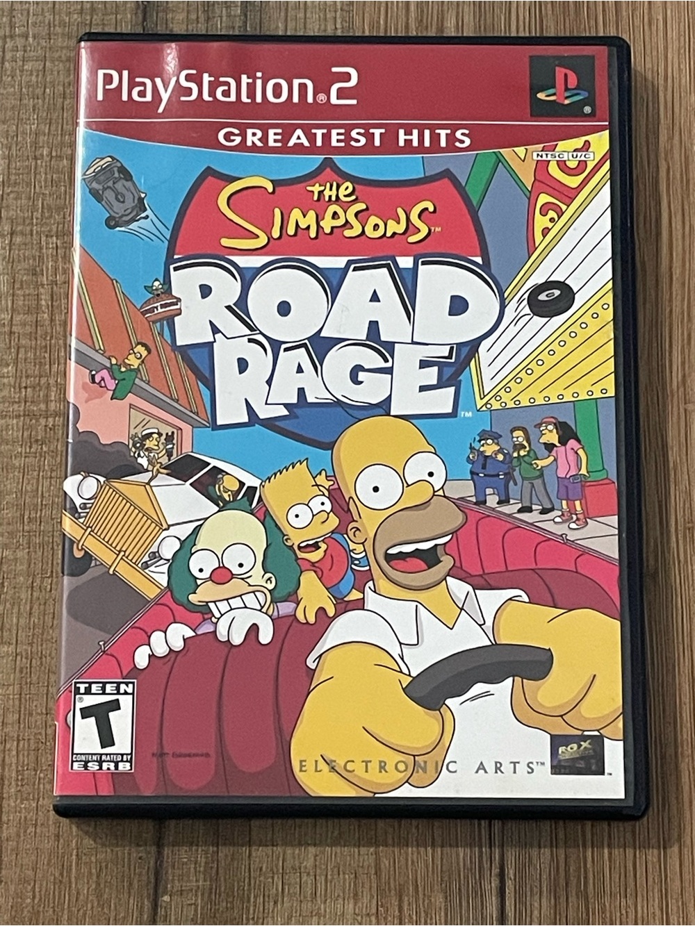 The Simpsons: Road Rage (Sony PlayStation 2, 2001) Complete Tested Working